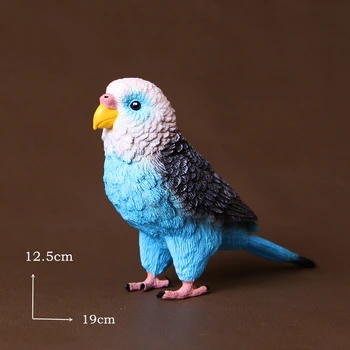 Simülasyon hayvan modeli el sanatları yeşil cilt mavi papağan kuş kuşlar dekorasyon süsler
