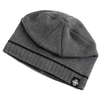 Yeni Unisex Kış Şapka Eklemek Kürk Astarlı Erkekler Ve Kadınlar Sıcak Kayak Bere Kap Rahat Kar Etiket Dekor Kış örgü şapkalar 0