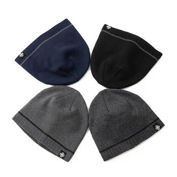 Yeni Unisex Kış Şapka Eklemek Kürk Astarlı Erkekler Ve Kadınlar Sıcak Kayak Bere Kap Rahat Kar Etiket Dekor Kış örgü şapkalar 2