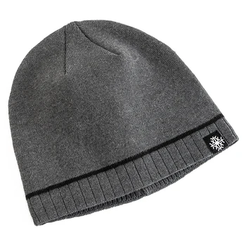 Yeni Unisex Kış Şapka Eklemek Kürk Astarlı Erkekler Ve Kadınlar Sıcak Kayak Bere Kap Rahat Kar Etiket Dekor Kış örgü şapkalar 3