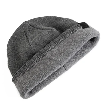 Yeni Unisex Kış Şapka Eklemek Kürk Astarlı Erkekler Ve Kadınlar Sıcak Kayak Bere Kap Rahat Kar Etiket Dekor Kış örgü şapkalar 5