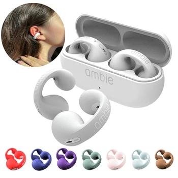 Yükseltme Pro 1: 1 Ambie Ses Earcuffs Küpe kablosuz bluetooth kulaklıklar TWS Kulak Kancası Kulaklık Spor Kulaklık