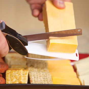 Mutfak Aksesuarları Makas ve Kurulu Paslanmaz Çelik Kesici Sebze Patates Peynir Kesici Dilimleme 5