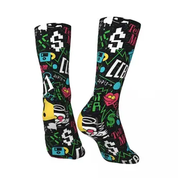 Komik Mutlu erkek Çorapları Spamton Alıntı Retro Harajuku Deltarune Oyun Hip Hop Yenilik Desen Ekip Çılgın Çorap Hediye Baskılı