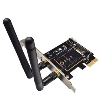 M. 2 wifi adaptörü M2 Ngff Anahtar A-E Mini Pcı Express Wifi Yükseltici PCI-E 1X NGFF Kablosuz Desteği Mini Pcıe Ağ Kartı