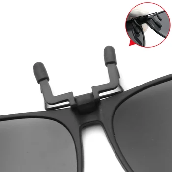 Begreat güneş gözlüğü üzerinde klip Erkekler Fotokromik Polarize Pilot Flip Up güneş gözlüğü Metal Klipler Gece Görüş Güvenli Sürüş UV400 2