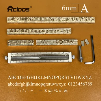 RCIDOS Yüksek Kalite Zaman Yeni Roma Pirinç Harfler, CNC Gravür Pirinç Sıcak Folyo Damgalama Mektup, Bir yükseklik 6mm