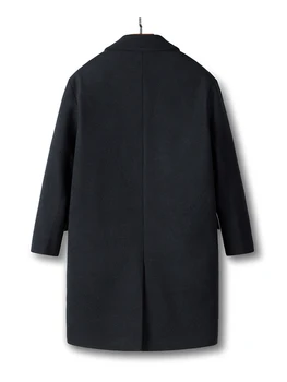 PFHQ 2023 Sonbahar Kış Moda Yün Ceket erkek Lüks Yeni Orta Uzun Rahat Moda Kalınlaşmış Gevşek Rüzgarlık Ceket 21Q4478