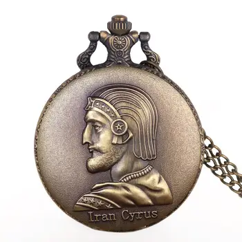 Vintage İran Cyrus Tasarım Durumda Kuvars cep saati es Klasik Saat cep saati İran Cyrus Büyük reloj de bolsillo 4