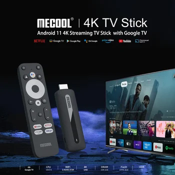 2022 Mecool KD3 Netflix 4K TV çubuk mini PC Amlogic S905Y4 TV Kutusu Android 11 2GB 8GB Google Sertifikalı Destek AV1 Çift Wifi televizyon kilidi