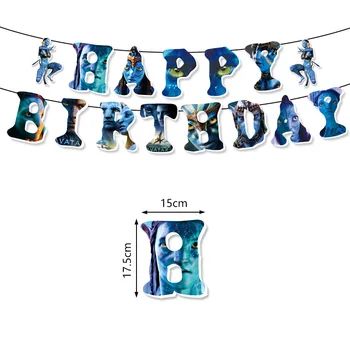 Film Avatar balon Doğum Günü partisi dekorasyon afiş kek Topper çocuk Doğum Günü partisi yüksek çözünürlük ile bebek duş