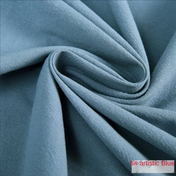Pamuk Keten Kumaş Metre Dikiş Yaz Giyim Pantolon Kumaş Düz Örtü Elbiseler Mavi Yumuşak Siyah Dıy Kalın Beyaz Pembe 1