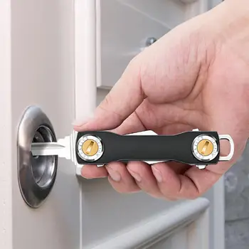 Akıllı anahtarlık Mini Anahtarlık Kompakt Anahtar Dekoratif Tutucu Klip Ev metal saklama kutusu anahtar Organizatör Anahtarlık