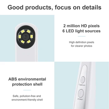 Diş USB ağız içi kamera Oral Endoskop Gerçek Zamanlı Video 6 led ışık Kaynakları 3 Hız Bilgisayar ve Android için 3