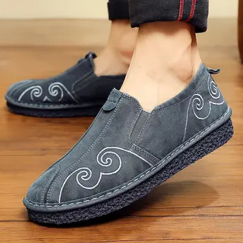 Vintage nakış Kungfu Ayakkabı Çin Geleneksel Kung Fu Ayakkabı Wushu Tai Chi Eski Pekin Ayakkabı Kanat Chun Dövüş Sanatı Sneakers