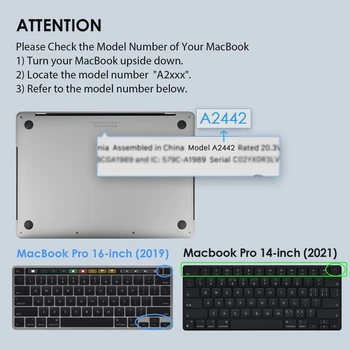 Ekran Koruyucu için MacBook Tüm Modeller Hava 13 M1 Pro 13 14 15 16 Dokunmatik Bar Max Kapak HD Film Yumuşak Koruyucu Macbook Aksesuarları