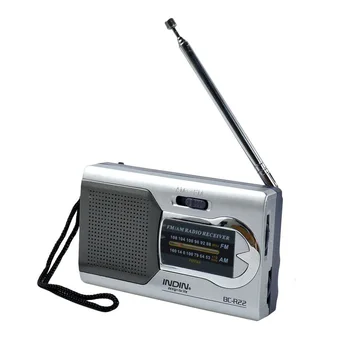 Mini AM FM Radyo Hoparlör Teleskopik Anten 3.5 mm Pil Gücü