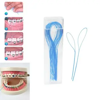 Sıcak Satış 1 Paket Diş İpi Diş Açıcılar Diş İpi Tutucular Arasında Ortodontik Parantez Köprü Hilo Diş Yüksek Kalite