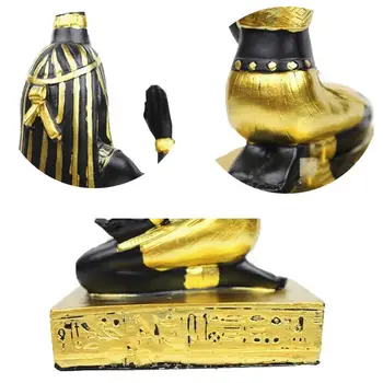 Dayanıklı Mumluk Vintage Mısır Tanrıçası Heykelcik Mumluk Güzel Şamdan Ev Masaüstü Dekor Dekorasyon El Sanatları