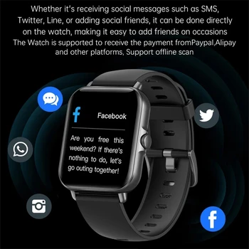 2022 Yeni Bluetooth Cevap Çağrı akıllı saat Erkekler Tam Dokunmatik Arama Spor İzci IP67 Su Geçirmez Smartwatch Kadın Erkek + Kutu 2