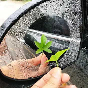 2 Adet Araba Yağmur Geçirmez Film Araba Araba dikiz aynası koruyucu Yağmur geçirmez Anti sis Su Geçirmez Film Membran Araba Sticker Aksesuarları 5