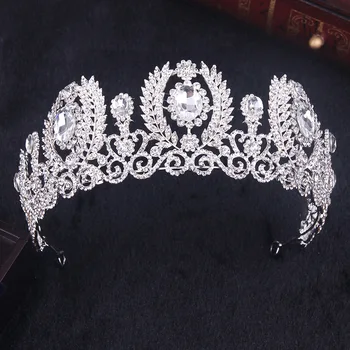 Asil Moda El Yapımı Lüks Rhinestone gelin tacı Kristal Diadem düğün elbisesi saç aksesuarları Cadılar Bayramı Makyaj Kadınlar ıçin