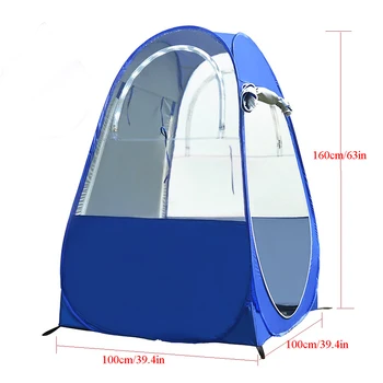 Kış Balıkçılık UV koruma kolay kurulan çadır Tek Kişi Otomatik Yağmur Gölgeleme Kamp Ekipmanları Açık Taşınabilir 2 Pencere ile