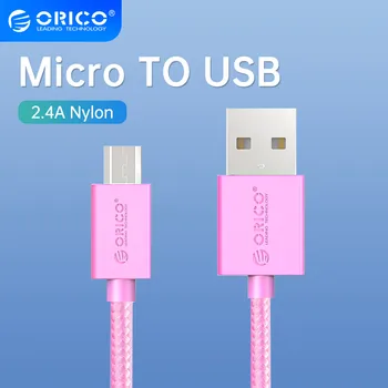 ORICO Mikro USB Kablosu 2A Veri Şarj Telefon Kablosu Samsung HTC Nokia SONY Xiaomi Huawei için 100 cm 0