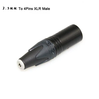 Audiocrast 3.5 mm/2.5 mmm / 4.4 mm Dengeli Dişi 4pin Dengeli XLR Erkek kulaklık Dönüştürücü Adaptör 2