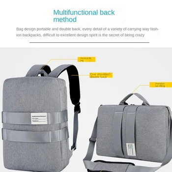 14, 15, 17.3 inç laptop çantası, erkek sırt çantası, üç amaçlı çok fonksiyonlu iş rahat çanta, kadın genç okul çantası