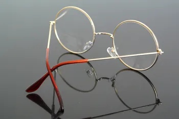 60s Vintage yuvarlak okuma gözlüğü Metal Tam Jant Erkekler kadınlar presbiyopik Gözlük +100 +125 +150 +175 +2 +250 +3 +350 +375 2