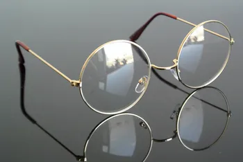 60s Vintage yuvarlak okuma gözlüğü Metal Tam Jant Erkekler kadınlar presbiyopik Gözlük +100 +125 +150 +175 +2 +250 +3 +350 +375 3