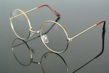 60s Vintage yuvarlak okuma gözlüğü Metal Tam Jant Erkekler kadınlar presbiyopik Gözlük +100 +125 +150 +175 +2 +250 +3 +350 +375 4