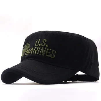Yeni Kamuflaj beyzbol şapkası Erkek / Taktik ABD Ordusu / Marines / Donanma / Kap Kamyon Şoförü Düz Kapaklar Erkekler beyzbol kamuflajı Kap Kemikleri Snapback Gorras