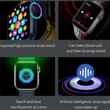 Xiaomi İ7 Pro Max Akıllı izle Su Geçirmez Bluetooth uyumlu Çağrı Kalp Hızı İzleme Smartwatch