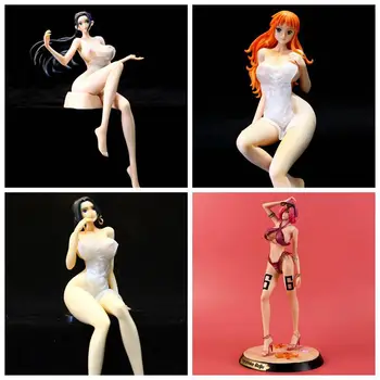 Anime Tek Parça Seksi Kızlar Nami Robin Boa Hancock Reiju Yukata Ver. PVC Action Figure Koleksiyon Model Oyuncaklar Bebek Hediyeleri