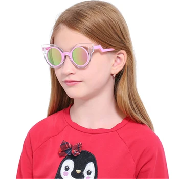 Çocuk Gözlük Kız Güneş Gözlüğü Yaz UV400 Plastik güneş gözlüğü Gözlük Shades erkek Gözlük parlama Önleyici