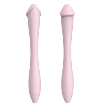 EXVOID Kadın mastürbasyon için seks oyuncakları Kadın İçin G Noktası Masaj Uzun Penis Anal Plug Çift Kafa Silikon Yapay Penis Değnek Hiçbir Vibratör