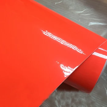 Floresan vinil araç örtüsü Filmi Kırmızı Floresan araba sticker Yüksek gerilebilir floresan turuncu kırmızı vinil film 4 Renk Seçimi