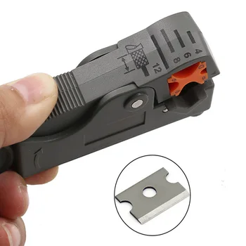 1 ADET Sıcak Otomatik Sıyırma Pensesi 4 6 8 12mm Tel Stripper kablo tel Kesiciler Sıkma Aracı Altıgen Anahtarı Araçları Makası
