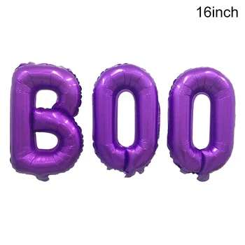 16 inç Siyah Mektup Boo Folyo Balonlar Cadılar Bayramı Partisi Balonlar Globos 2022 Mutlu Cadılar Bayramı Partisi Süslemeleri Sahne Aksesuarları