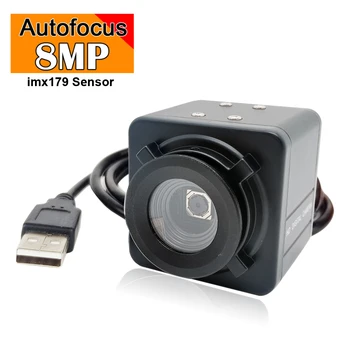 8MP 3264X2448 CMOS IMX179 CCTV USB Kamerası Otofokus Hiçbir Bozulma Lens Hd USB Endüstriyel Durumda İçinde Gözetim USB Kamera 2