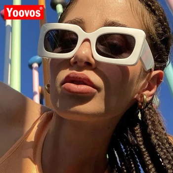 Yoovos 2022 Güneş Gözlüğü Kadın Kare Vintage Kadın Güneş Gözlüğü Moda Şeker Renk Gözlük Retro Moda Lentes De Sol Mujer 5