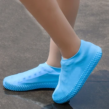 Sıcak ! Su geçirmez Ayakkabı Kapağı Silikon kaymaz Çizmeler Kapak Anti-kirli Yağmur Ayakkabı Koruyucu Unisex Açık Yürüyüş Ayakkabı Kapak Kılıf