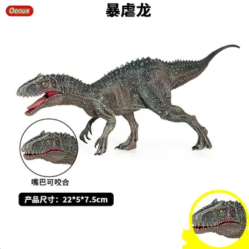 Oenux Yeni 22x8x5 cm Jurassic Indominus Rex Aksiyon Figürleri Açık Ağız Vahşi Tyrannosaurus Dinossauro Dünya Hayvanlar Modeli Çocuk Oyuncak