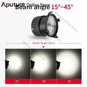 Aputure F10 Fresnel Lens Odaklama 15°-45° Bowens Dağı Fotoğraf Spot ışığı Youtube Canlı Stüdyo LS 600D Pro C300D II