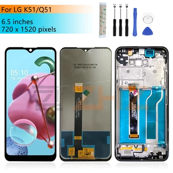 LG Q51 lcd ekran dokunmatik ekranlı sayısallaştırıcı grup LG K51 Ekran LM-Q510N Yedek Onarım Parçaları 6.5