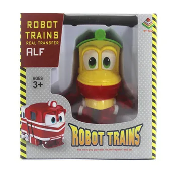 YENI sıcak 6 adet / takım Robot Trenler Dönüşüm Kay Alf Dinamik Tren Aile Deformasyon Tren Araba aksiyon figürü oyuncakları oyuncak bebek