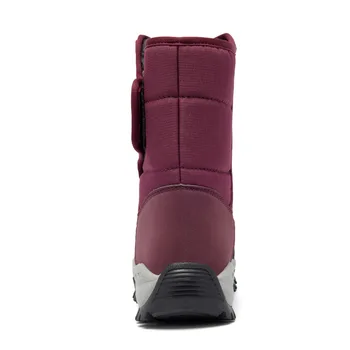 Kış Kadın Botları Sıcak Ayakkabı Moda Siyah yarım çizmeler Su Geçirmez Kar Botları Kadın Sıcak Kürk Moda Açık Botlar Platformu 4