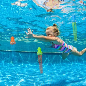 3 Adet Çocuk Yüzme Ahtapot Havuzu Dalış Oyuncaklar Çocuk Komik Ahtapot Oyun su oyuncakları Sualtı Eğitim Eğlenceli Banyo Oyuncakları Hediye 1